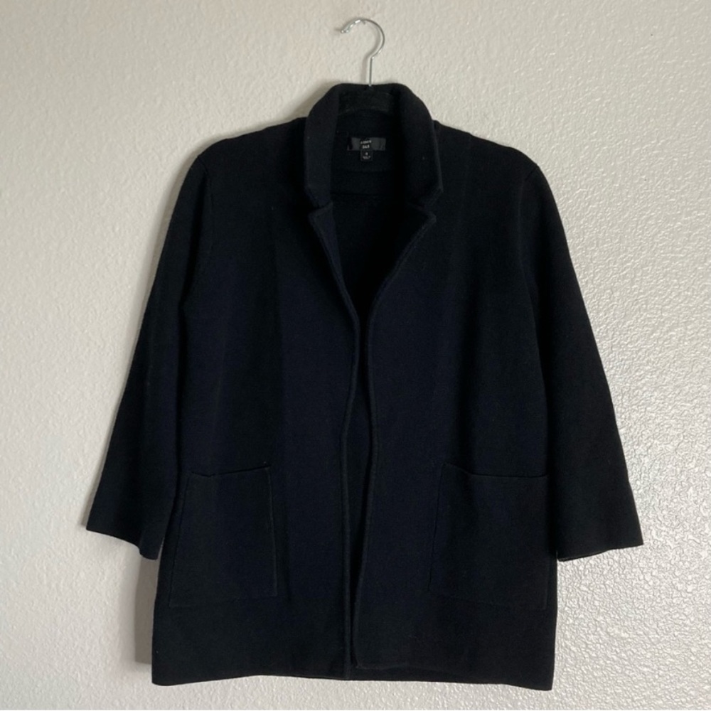 J. Crew 365 Sophie Open Front Knit Sweater Blazer Size LARGE